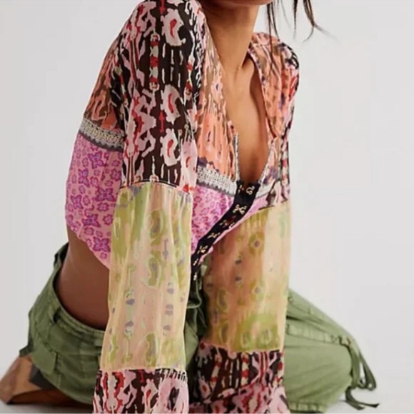 Free People Walk That Way Cropped top - Picture 3 of 3